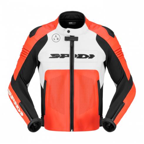 Кожено яке за мотор SPIDI HYPER-V PRO PERFORATED RED/WHITE/BLACK
