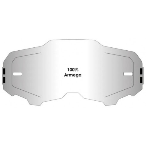 Плака за очила AIRSCREEN - 100% ARMEGA (Със закопчалки) Плака за очила AIRSCREEN - 100% ARMEGA (Със закопчалки)