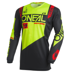 Мотокрос блуза O`NEAL ELEMENT FACTOR BLACK/NEON YELLOW V.27