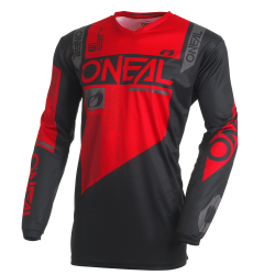 Мотокрос блуза O`NEAL ELEMENT FACTOR BLACK/RED V.27