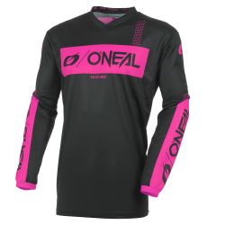 Дамска мотокрос блуза O`NEAL ELEMENT RACEWEAR BLACK/PINK V.27 Дамска мотокрос блуза O`NEAL ELEMENT RACEWEAR BLACK/PINK V.27