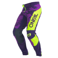 Мотокрос брич O'NEAL MAYHEM PAINT PURPLE/NEON YELLOW V.27