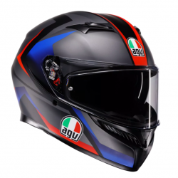 КАСКА AGV K3 STRIGA BLACK/BLUE/RED КАСКА AGV K3 STRIGA BLACK/BLUE/RED