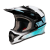 Детска вело каска O'NEAL SONUS BLOX BLACK/WHITE/TEAL V.27 thumb