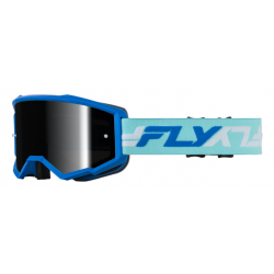 Мотокрос очила FLY RACING Zone Blue/White/Black - Mirror/Smoke Lens