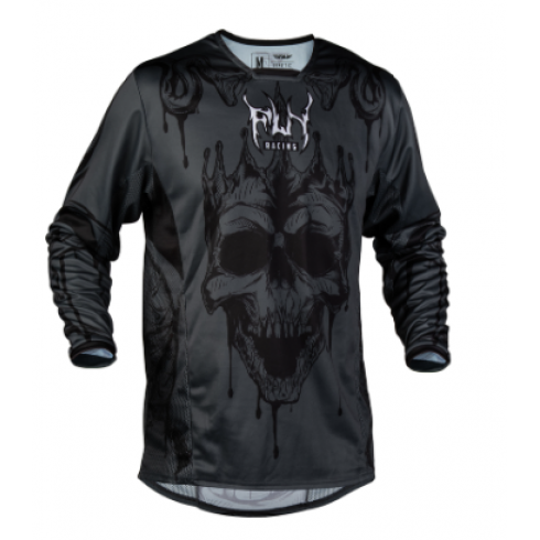 Мотокрос блуза FLY RACING Kinetic Dark Series Jersey - Grey/Black Мотокрос блуза FLY RACING Kinetic Dark Series Jersey - Grey/Black