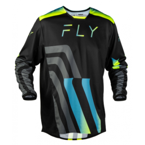 Мотокрос блуза FLY RACING Kinetic Volt Jersey - Black/Grey/Teal/Yellow Мотокрос блуза FLY RACING Kinetic Volt Jersey - Black/Grey/Teal/Yellow