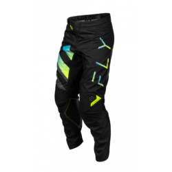 Мотокрос брич FLY RACING Kinetic Volt Pants - Black/Grey/Teal/Yellow