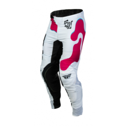 Мотокрос брич FLY RACING Lite Vibe Pants - White/Pink/Blue