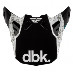 Козирка за каска FLY RACING Formula CP DBK Peak - Black/White/Grey