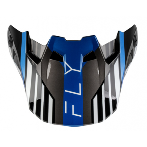 Козирка за каска FLY RACING Formula CC Strike Peak - Black/Blue/Grey/White Козирка за каска FLY RACING Formula CC Strike Peak - Black/Blue/Grey/White