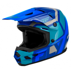 Детска мотокрос каска FLY RACING Kinetic Scrap Blue/Light Blue/Grey