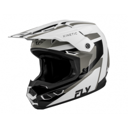 Мотокрос каска FLY RACING Kinetic Sync - White/Black/Grey Мотокрос каска FLY RACING Kinetic Sync - White/Black/Grey