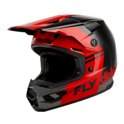 Мотокрос каска FLY RACING Kinetic DBK 27 - Black/Red/Grey
