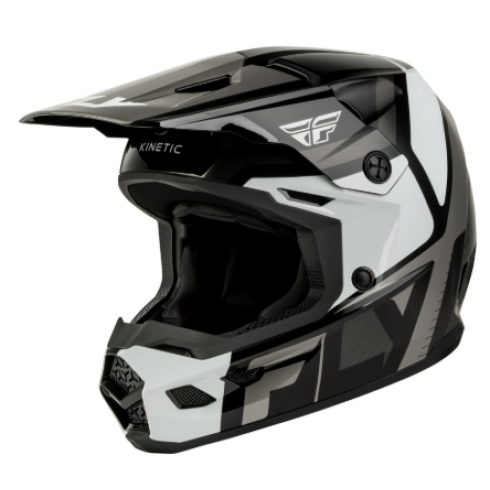 Детска мотокрос каска FLY RACING Kinetic Scrap Black/White/Grey Детска мотокрос каска FLY RACING Kinetic Scrap Black/White/Grey