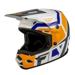 Детска мотокрос каска FLY RACING Kinetic Scrap White/Orange/Blue/Grey