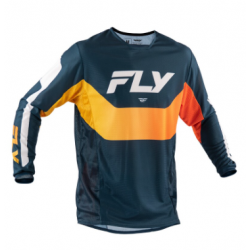 Мотокрос блуза FLY RACING Kinetic Mesh Jersey Navy / Orange