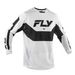 Мотокрос блуза FLY RACING Kinetic Mesh Jersey White / Black Мотокрос блуза FLY RACING Kinetic Mesh Jersey White / Black