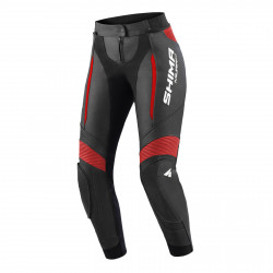 Дамски кожен панталон SHIMA MIURA 2.0 BLACK/RED
