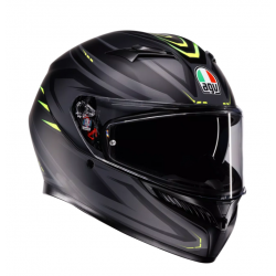 Каска AGV K3 SYTH MATT BLACK/YELLOW FLUO