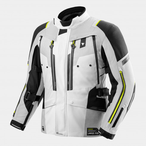 Текстилно мото яке SHIMA HERO 3.0 GREY/FLUO