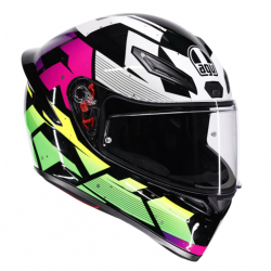 Каска AGV K1 S E2206 PUNKPULSE BLACK/PURPLE/LIME Каска AGV K1 S E2206 PUNKPULSE BLACK/PURPLE/LIME