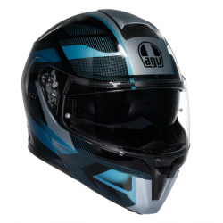 Модуларна каска AGV STREETMODULAR LEDRO MATT BLACK/POWDER BLUE