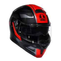 Модуларна каска AGV STREETMODULAR LEDRO BLACK/RED Модуларна каска AGV STREETMODULAR LEDRO BLACK/RED