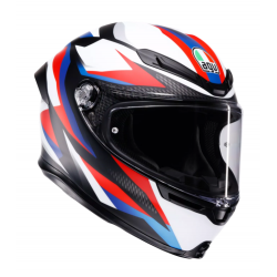 Каска AGV K6 S E2206 TIMEWARP MATT BLACK/RED/BLUE