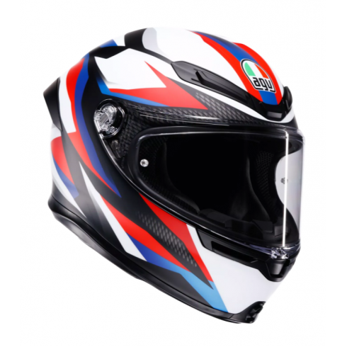 Каска AGV K6 S E2206 TIMEWARP MATT BLACK/RED/BLUE Каска AGV K6 S E2206 TIMEWARP MATT BLACK/RED/BLUE