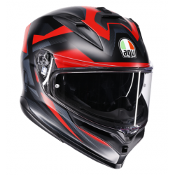 Каска AGV K7 MPLK GLIMPSE MATT BLACK/RED