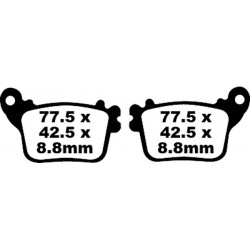 Накладки за мотор EBC FA SER ORGANIC FA436 Накладки за мотор EBC FA SER ORGANIC FA436