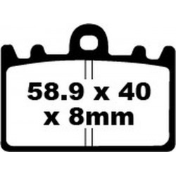 Накладки за мотор EBC SINTERED HH FA180HH