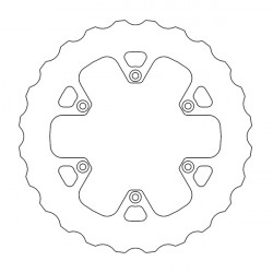 Спирачен диск MOTO-MASTER BRAKE ROTOR WAVE RR-S 430 Спирачен диск MOTO-MASTER BRAKE ROTOR WAVE RR-S 430