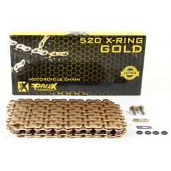 Мото верига ProX 520x120L X-RING Gold Мото верига ProX 520x120L X-RING Gold