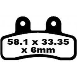 Накладки за мотор EBC FA SER ORGANIC FA448 Накладки за мотор EBC FA SER ORGANIC FA448