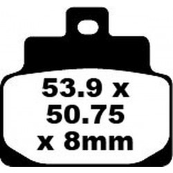 Накладки за мотор EBC SFA ORG SCOOTER SFA301 Накладки за мотор EBC SFA ORG SCOOTER SFA301