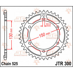 Задно зъбчато колело JTR300.42