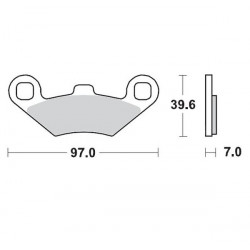 Спирачни накладки MOTO-MASTER MM BRAKEPAD POLARIS SPORTSMAN 450 HO 4X4 17