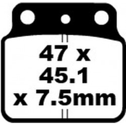 Накладки EBC TT Sport Carbon Fusion Brake Pads ARTICCAT 400 / SUZUKI LT-Z 400 Накладки EBC TT Sport Carbon Fusion Brake Pads ARTICCAT 400 / SUZUKI LT-Z 400