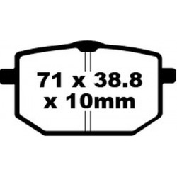 Накладки за мотор EBC FA SER ORGANIC FA118 Накладки за мотор EBC FA SER ORGANIC FA118