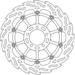 Спирачен диск MOTO-MASTER BRAKE ROTOR FLOAT FLAME DUCATI MONSTER 937 ABS 23