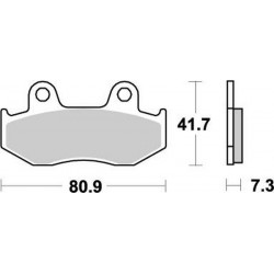Спирачни накладки MOTO-MASTER MOTOMASTER BRAKEPAD NITRO XLR 125 R