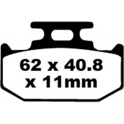 Накладки EBC TT Sport Carbon Fusion Brake Pads Suzuki RM 125/250 / Yamaha YZ 125/250