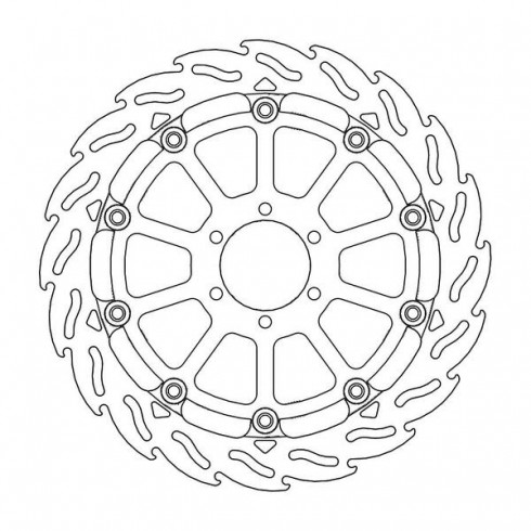 Спирачен диск MOTO-MASTER BRAKE ROTOR FLOAT FLAME RACE BMW S 1000 XR ABS Спирачен диск MOTO-MASTER BRAKE ROTOR FLOAT FLAME RACE BMW S 1000 XR ABS