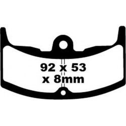 Накладки за мотор EBC FA SER ORGANIC FA080 Накладки за мотор EBC FA SER ORGANIC FA080