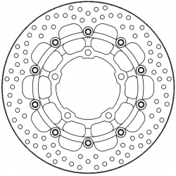 Преден спирачен диск MOTO-MASTER BRAKE DISC FRONT HALO R HONDA CRF 1100 L ABS 22 Преден спирачен диск MOTO-MASTER BRAKE DISC FRONT HALO R HONDA CRF 1100 L ABS 22