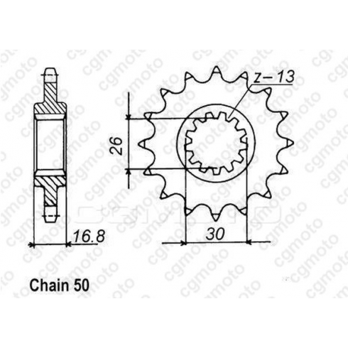 Комплект верига и пиньони REGINA HONDA VFR750F 90-99 Комплект верига и пиньони REGINA HONDA VFR750F 90-99