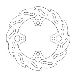 Заден спирачен диск MOTO-MASTER BRAKE DISC FIX FLAME REAR HONDA	CBR 1000 RR-R ABS 22