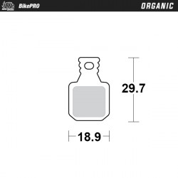Спирачни накладки MOTO-MASTER Organic Brake Pad Magura MT5/7